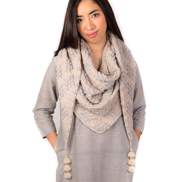 Bobble Diamond Shawl