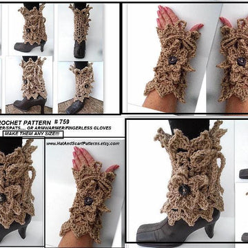 759 Lacy Leg Warmers or Arm Warmers