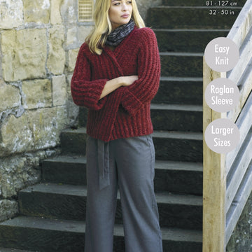 Ladies' Jackets in King Cole Indulge Chunky - 4859 - Downloadable PDF
