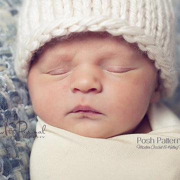 Easy Knit Baby Beanie Knitting Pattern 227