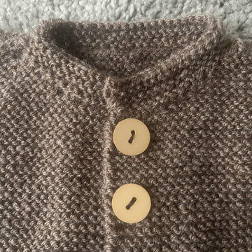 Baby cardigan garter
