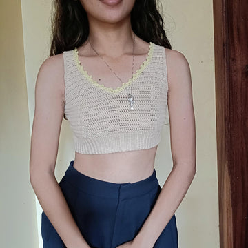 Beginner Crochet Tank Top Pattern Easy Summer Vest Crochet PDF Women's Crop Top Pattern Simple DIY Crochet Shirt Pattern