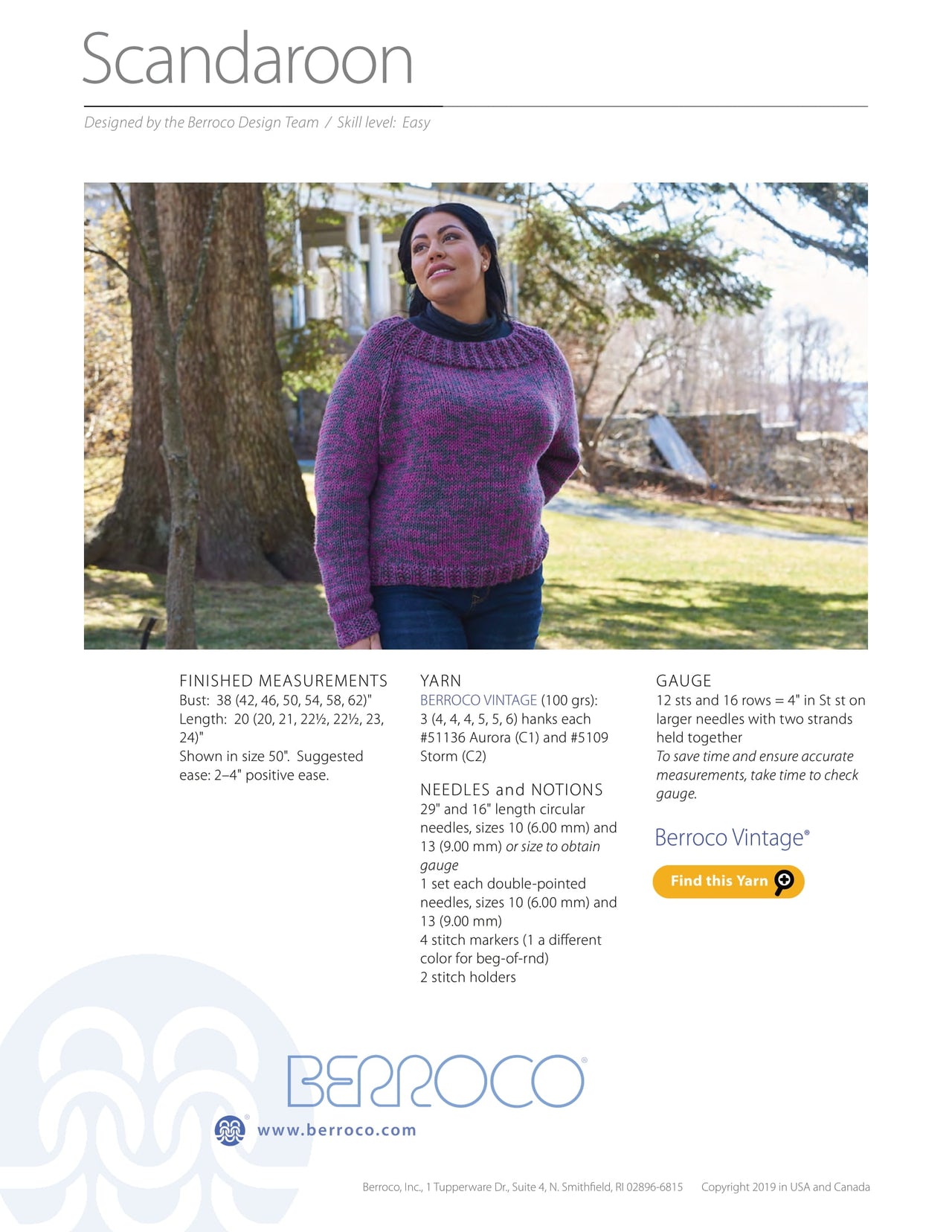 Berroco Scandaroon PDF