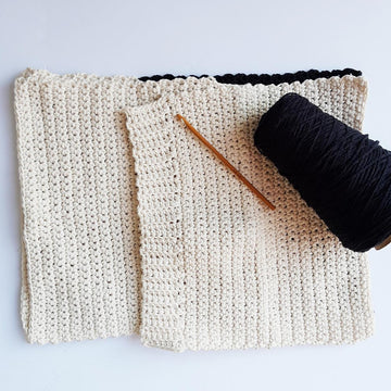 Corner Dip Color Block Crochet Lumbar Pillow
