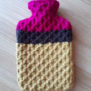 Smocking Hot Water Bottle Cover