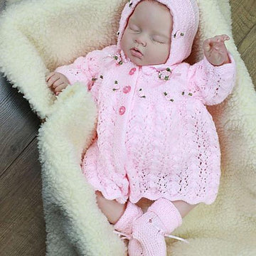 212-Diana Baby Matinee Jacket Knitting Pattern UK & USA Terms #212