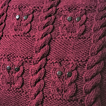 Owls and Cables Cushion