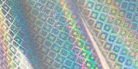 Artdeco Creations Couture Creations Foil 5"X16.4' - Silver-Iridescent Diamond Pattern