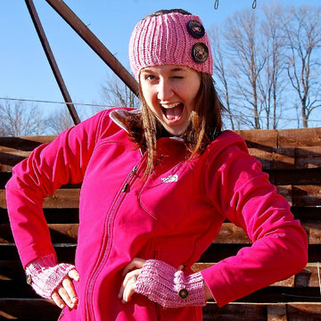 "Knit-Look" Fingerless Gloves