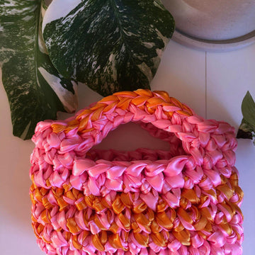 CROCHET PATTERN: Micro chunky satin bag (PDF)