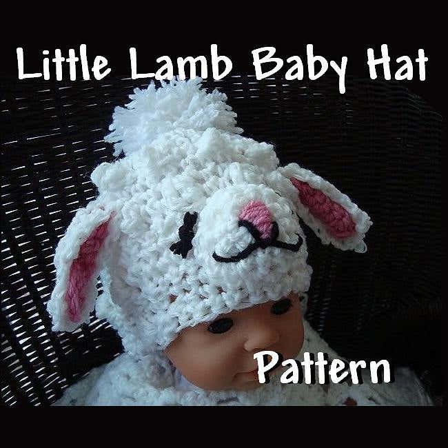 Little Lamb Hat Pattern Crochet Hat Pattern