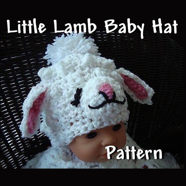 Little Lamb Hat Pattern Crochet Hat Pattern