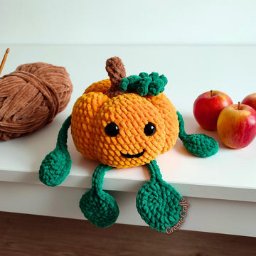Mr. Tendrils, the Pumpkin / Gehäkelte Kürbisfigur
