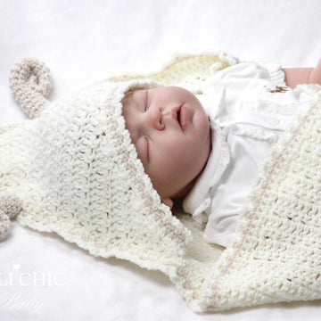 Little Lamb Hooded Baby Blanket #155