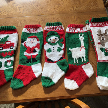 Snowman Fringe Stocking