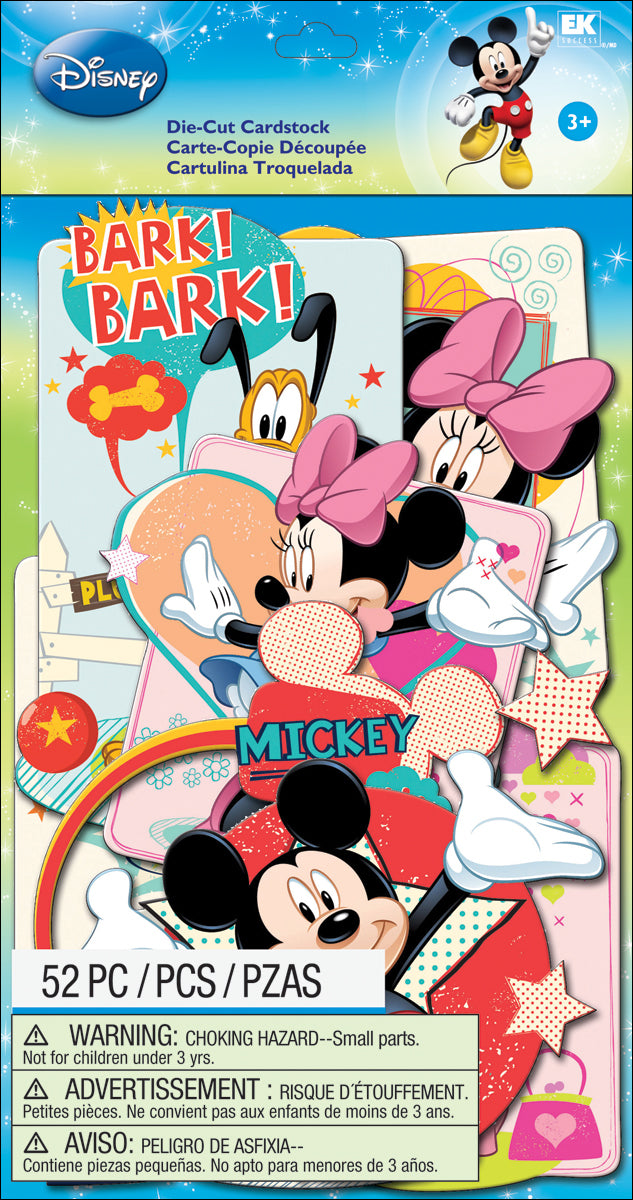 EK Success Disney Cardstock Die-Cuts 52/Pkg - Mickey Family