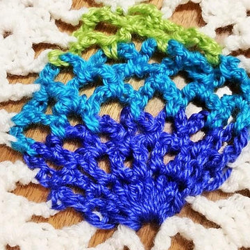 Pineapple Peacock Shawl