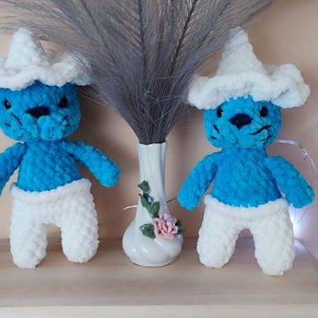 Crochet Pattern Smurfcat mushroom plushie toy