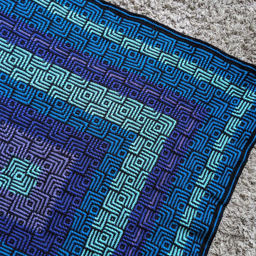 Going Round in Squares Blanket