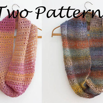 Two Circle Scarves, Simple Lace