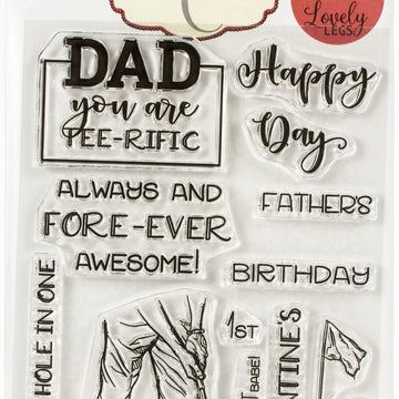 Colorado Craft Company Clear Stamps 4"X6" - Tee-Rific Dad-Lovely Legs