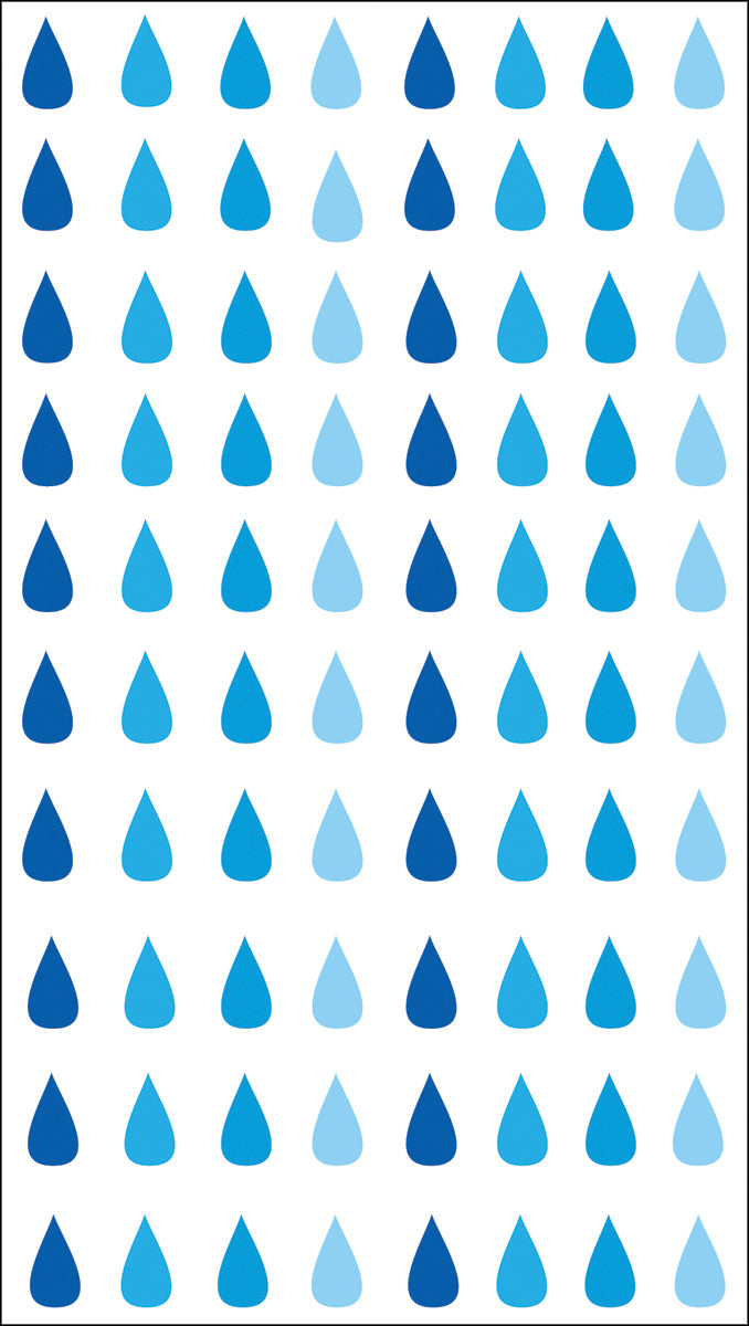 Sticko Dimensional Stickers - Raindrops