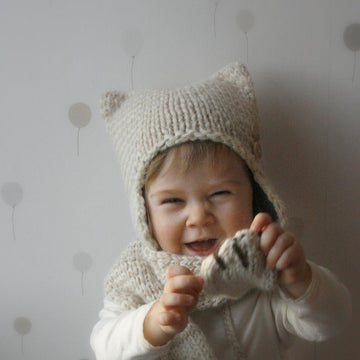 Kitty Cat scarf and hat set