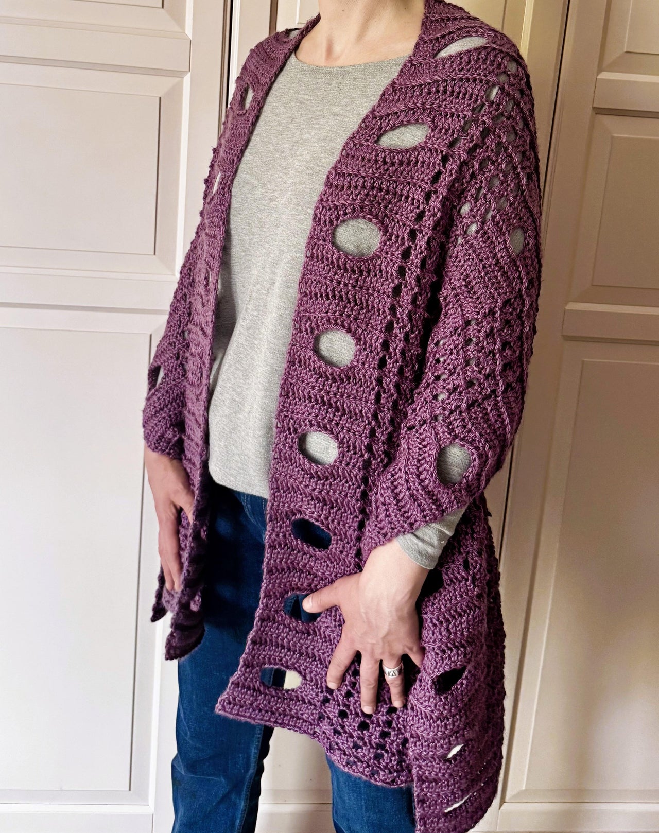 Easy Prayer Shawl Comfort Shawl Circles of Solace Wrap Shawl