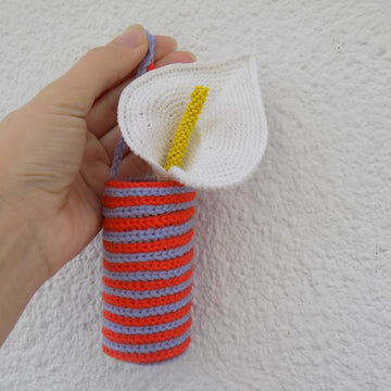 Back to School Crochet Pen&Pencil Holder, Desk Organizer or Vase
