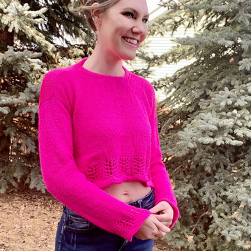 Dianthus Lace Hemmed Top
