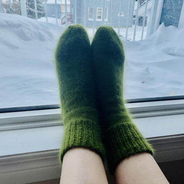 Rainy Day Angora Socks