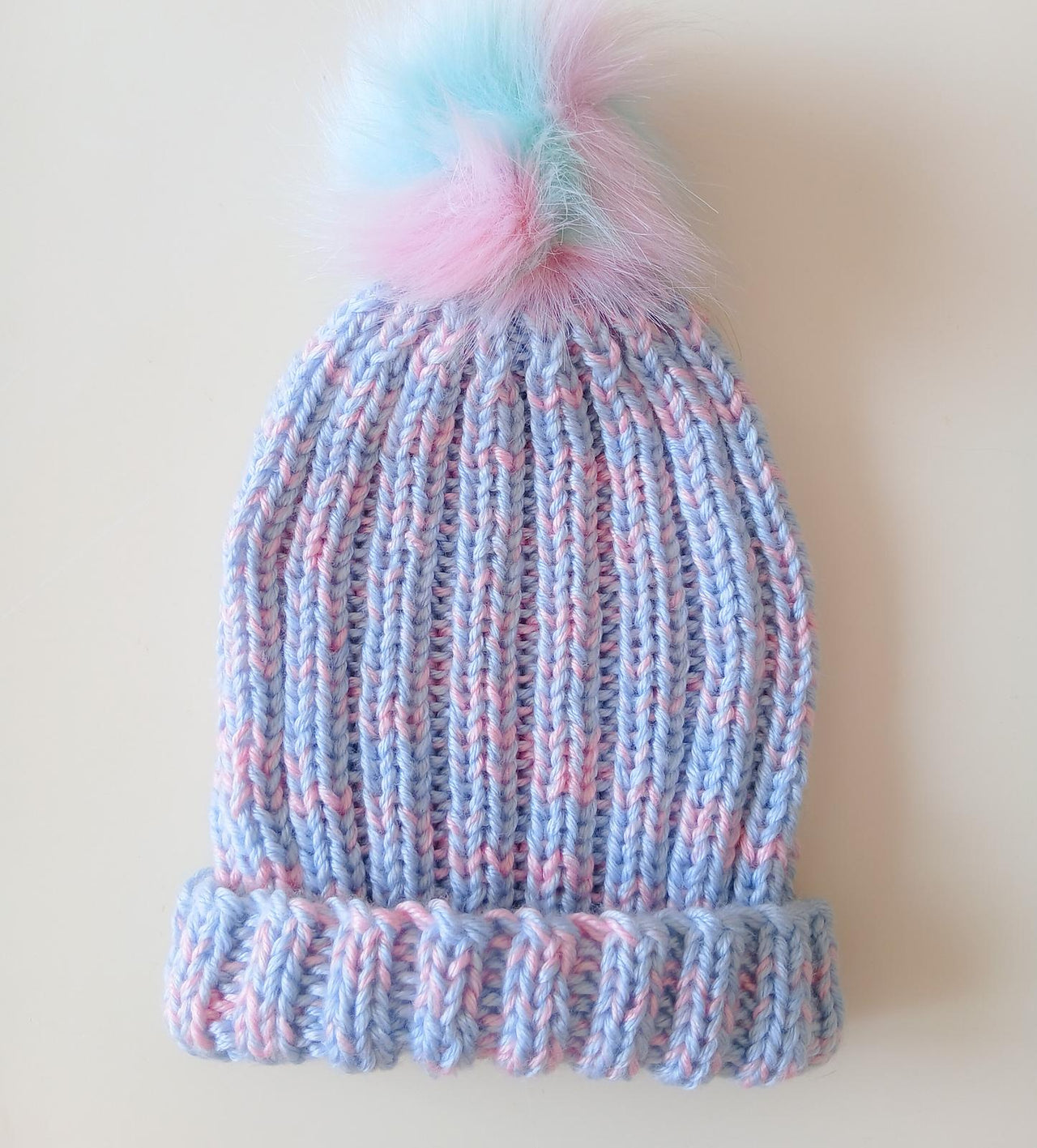Pale Blue Ombre Beanie