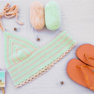 Dahlia Crochet Bralette Crop Top