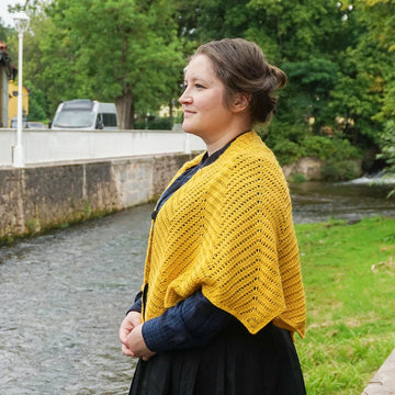 Sunny citrine shawl