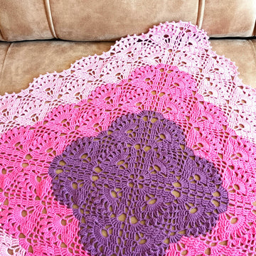 Pink floral blanket