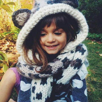 Langley the Leopard Hooded Scarf