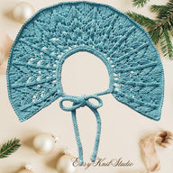 Woodland Lace Knit Collar -Neck Warmer Knitting Pattern