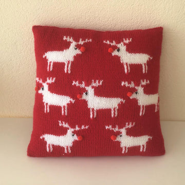 Christmas Reindeer Cushion