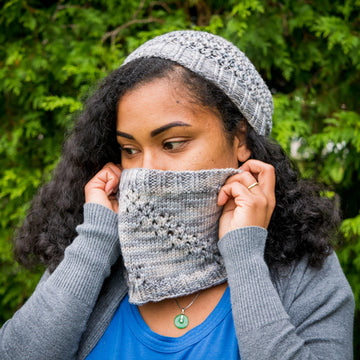 Moonlight Waterfall Hat and Cowl