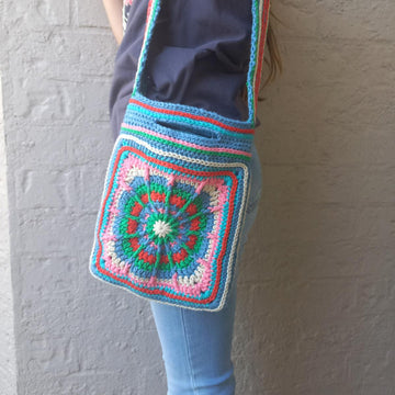 Carnival Granny Square Bag