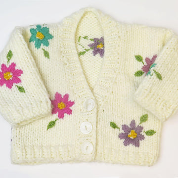 Amelia Embroidered Baby & Child Cardigan