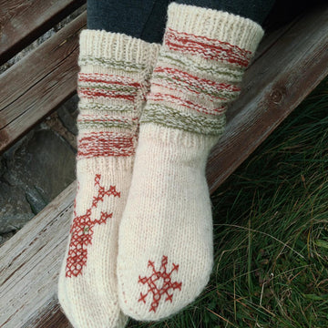 Deer and Their Friends | Christmas socks