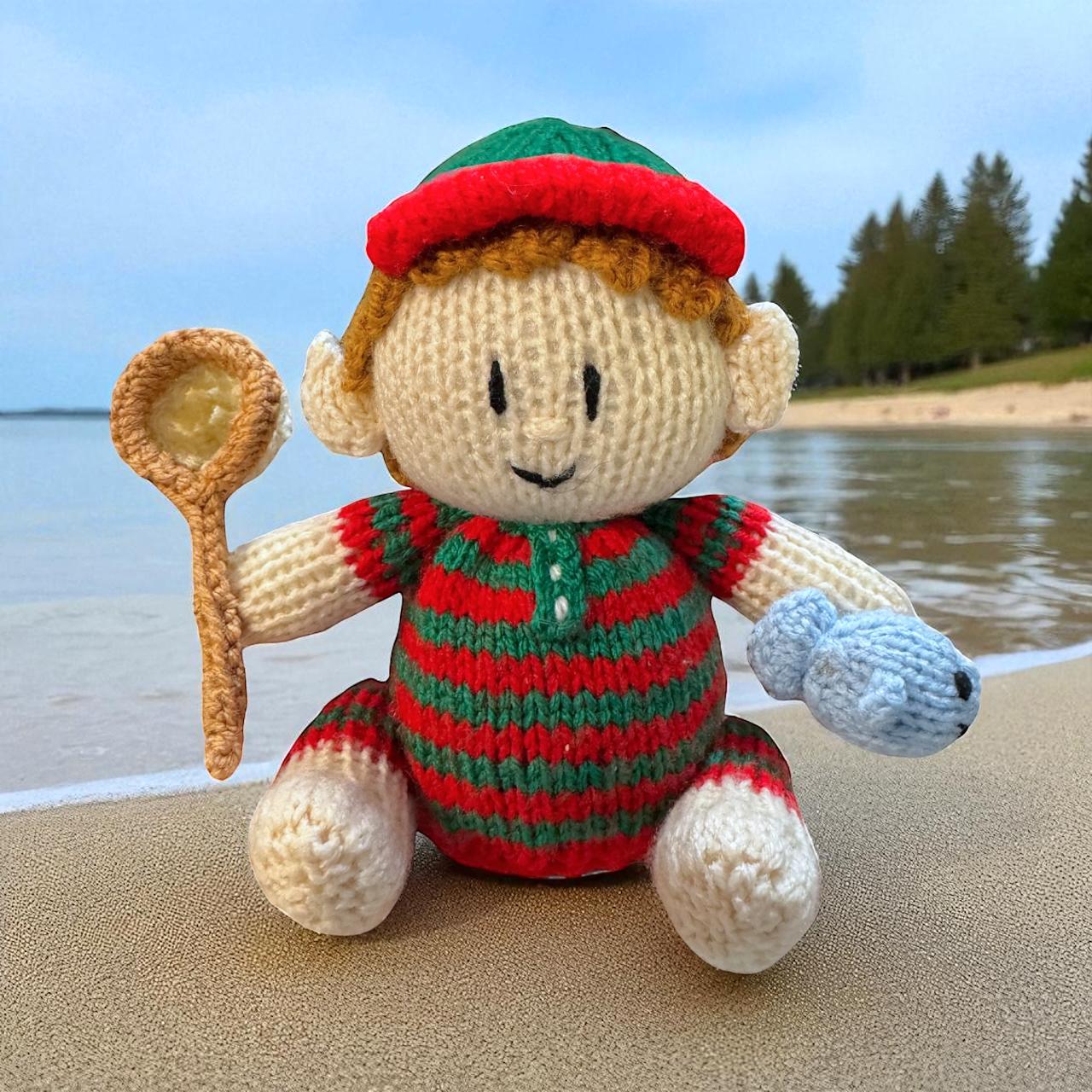 Christmas Summer Elf chocolate orange cover / toy