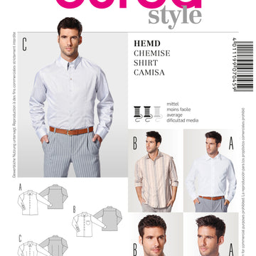 Burda Style Shirt Sewing Pattern B7045 - Paper Pattern, Size 8-24