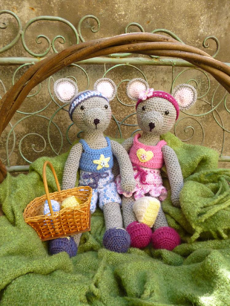 Maisie and Maurice Mouse Amigurumi Crochet Pattern