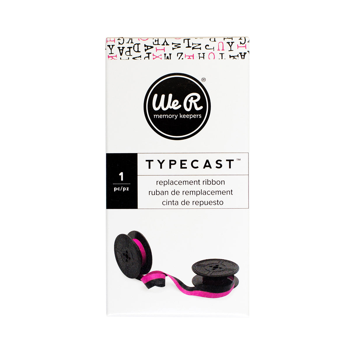 We R Memory Keepers We R Typecast Typewriter Ribbon - Magenta/Black