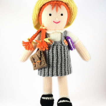 Annabelle schoolgirl doll knitting pattern 19019