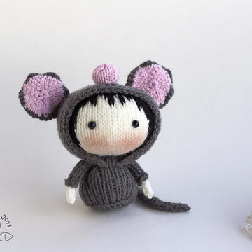 Gray Mouse Doll
