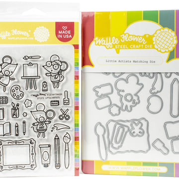 Waffle Flower Crafts Waffle Flower Stamp & Die Set - Little Artists