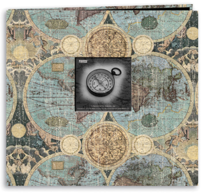 Pioneer Travel Post Bound Album 12"X12" - Globes